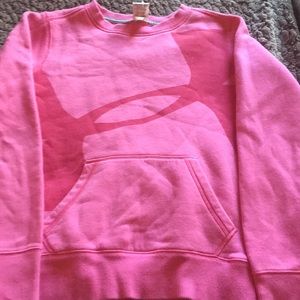 Girls Pink Under Armour sweatshirt